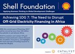 Unlocking Climate Finance to Accelerate Energy Access in Africa 04 22 2021 - Prepared by