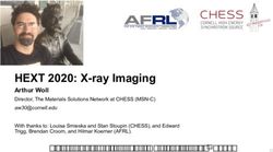 HEXT 2020: X-ray Imaging - Arthur Woll Director, The Materials Solutions Network at CHESS MSN-C - CHESS Cornell