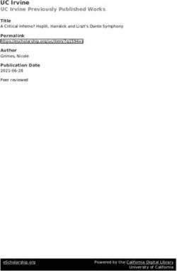 UC Irvine UC Irvine Previously Published Works - eScholarship