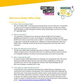 Morrisons Makes Miles FAQs - Background Information - Global Adventure Challenges