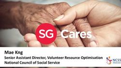 Mae Kng Senior Assistant Director, Volunteer Resource Optimisation National Council of Social Service - Emmaus Strategies LLP