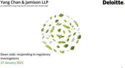 Dawn raids: responding to regulatory investigations 27 January 2021 - Deloitte