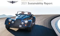 2021 Sustainability Report - MORGAN MOTOR COMPANY