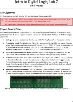 Intro to Digital Logic, Lab 7 - Final Project - UW Canvas