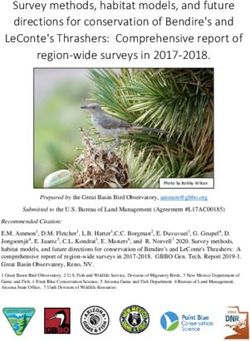 SURVEY METHODS, HABITAT MODELS, AND FUTURE DIRECTIONS FOR CONSERVATION OF BENDIRE'S AND LECONTE'S THRASHERS: COMPREHENSIVE REPORT OF REGION-WIDE ...