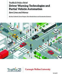 Driver Warning Technologies and Partial Vehicle Automation - Traffic21 Policy Brief