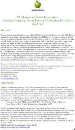 Challenges in Retail Innovation Aspects of Innovation in Tesco plc's Market Entry into the USA