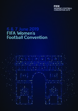 6 & 7 June 2019 FIFA Women's Football Convention - FIFA Women's ...