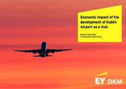 Economic Impact of the development of Dublin Airport as a Hub - Reliance Restricted 07 September 2018 | Final