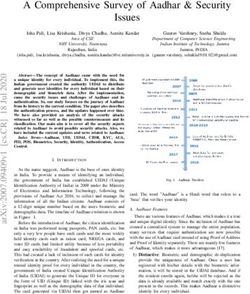 A Comprehensive Survey of Aadhar & Security Issues - arXiv