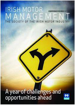 IRISH MOTOR - A year of challenges and opportunities ahead - THE SOCIETY OF THE IRISH MOTOR INDUSTRY - SIMI