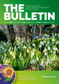 THE BULLETIN - Easter 2021 - Craigsbank Church