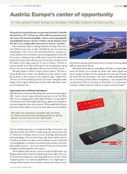 Austria: Europe's center of opportunity - A new government brings an investor-friendly outlook to the country - Boku