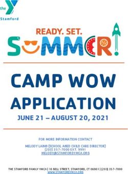 CAMP WOW APPLICATION JUNE 21 - AUGUST 20, 2021 - Stamford YMCA