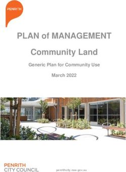 PLAN of MANAGEMENT Community Land - Generic Plan for Community Use March 2022 - NSW Government