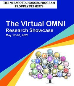The Virtual OMNI Research Showcase May 17-20, 2021 - THE MIRACOSTA HONORS PROGRAM - MiraCosta College