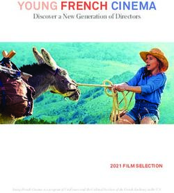 YOUNG FRENCH CINEMA Discover a New Generation of Directors - 2021 FILM SELECTION