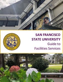 SAN FRANCISCO STATE UNIVERSITY - Guide to Facilities Services - San Francisco State ...