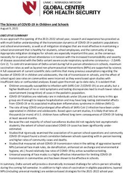 The Science of COVID-19 in Children and Schools - UNMC