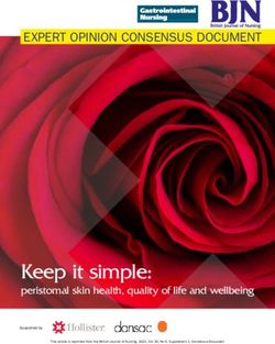 Keep it simple: peristomal skin health, quality of life and wellbeing - EXPERT OPINION CONSENSUS DOCUMENT