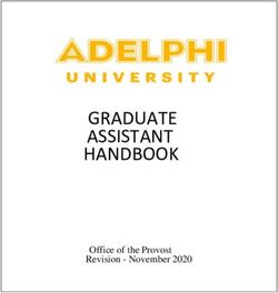 GRADUATE ASSISTANT HANDBOOK - Office of the Provost Revision - November 2020 - Adelphi University