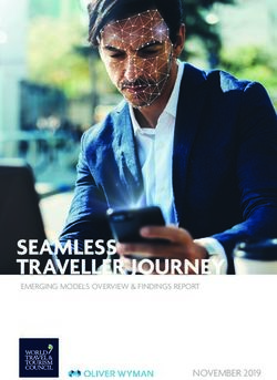 SEAMLESS TRAVELLER JOURNEY - NOVEMBER 2019 - World Travel & Tourism ...