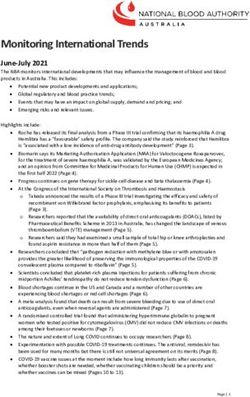 Monitoring International Trends - National ...