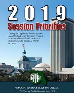 Session Priorities - Associated Industries of Florida