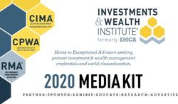 2020 MEDIAKIT - CERTIFIED INVESTMENT MANAGEMENTANALYST - Investments and Wealth Institute