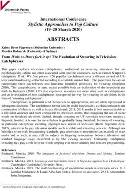 ABSTRACTS Stylistic Approaches to Pop Culture