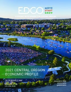 2021 CENTRAL OREGON ECONOMIC PROFILE - ECONOMIC DEVELOPMENT FOR CENTRAL OREGON