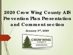2020 Crow Wing County AIS Prevention Plan Presentation and Comment section - January 3rd, 2020