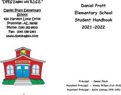 Daniel Pratt Elementary School Student Handbook 2021-2022