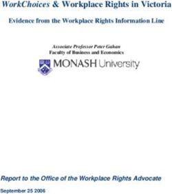 WorkChoices & Workplace Rights in Victoria - Evidence from the Workplace Rights Information Line
