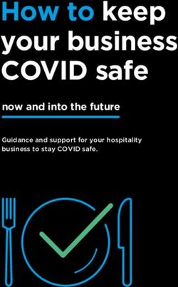 How to keep your business COVID safe - now and into the future Guidance and support for your hospitality business to stay COVID safe.