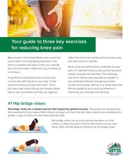 Your guide to three key exercises for reducing knee pain