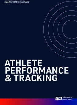 ATHLETE PERFORMANCE & TRACKING - Sports Tech World Series