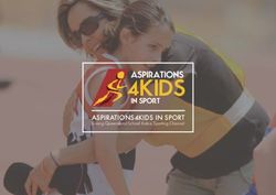 ASPIRATIONS4KIDS IN SPORT - Giving Queensland School Kids a Sporting Chance!