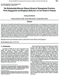 The Relationship Between Human Resource Management Practices, Work Engagement and Employee Behavior: A Case Study in Vietnam - KoreaScience