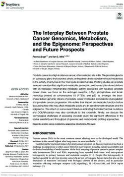 The Interplay Between Prostate Cancer Genomics, Metabolism, and the Epigenome: Perspectives and Future Prospects - Frontiers