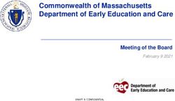 Commonwealth of Massachusetts Department of Early Education and Care - Meeting of the Board - Mass.gov