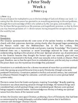 2 Peter Study Week 2 2 Peter 1:3-4 - Harbor Refuge Ministries