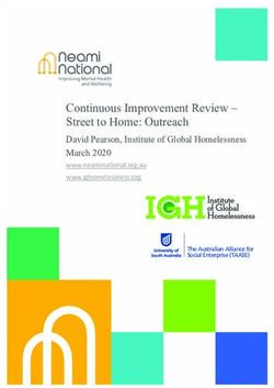 Continuous Improvement Review - Street to Home: Outreach - David Pearson, Institute of Global Homelessness March 2020 www.neaminational.org.au ...