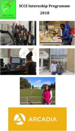 SCCS Internship Programme 2018 - Student Conference on ...