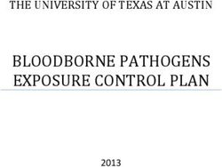 BLOODBORNE PATHOGENS EXPOSURE CONTROL PLAN - THE UNIVERSITY OF TEXAS AT AUSTIN 2013