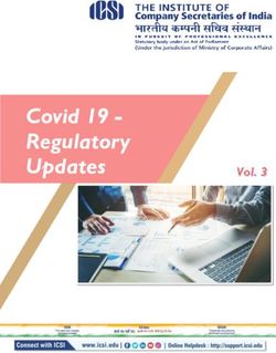 Covid 19 - Regulatory Updates - ICSI