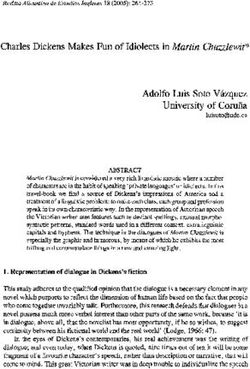 Charles Dickens Makes Fun of Idiolects in Martin Chuzzlewit* Adolfo Luis Soto V&aacute;zquez University of Coru&ntilde;a