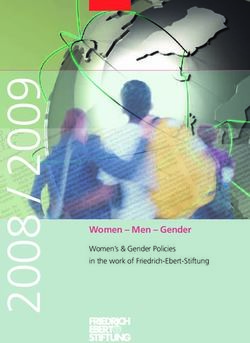 Women - Men - Gender Women's & Gender Policies in the work of Friedrich-Ebert-Stiftung - Bibliothek der Friedrich-Ebert-Stiftung