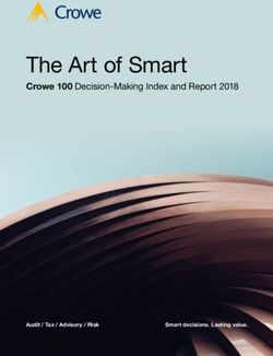 The Art of Smart Crowe 100 Decision-Making Index and Report 2018 - Crowe LLP