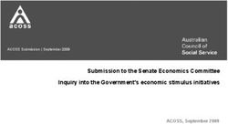 Submission to the Senate Economics Committee Inquiry into the Government's economic stimulus initiatives - ACOSS, September 2009
